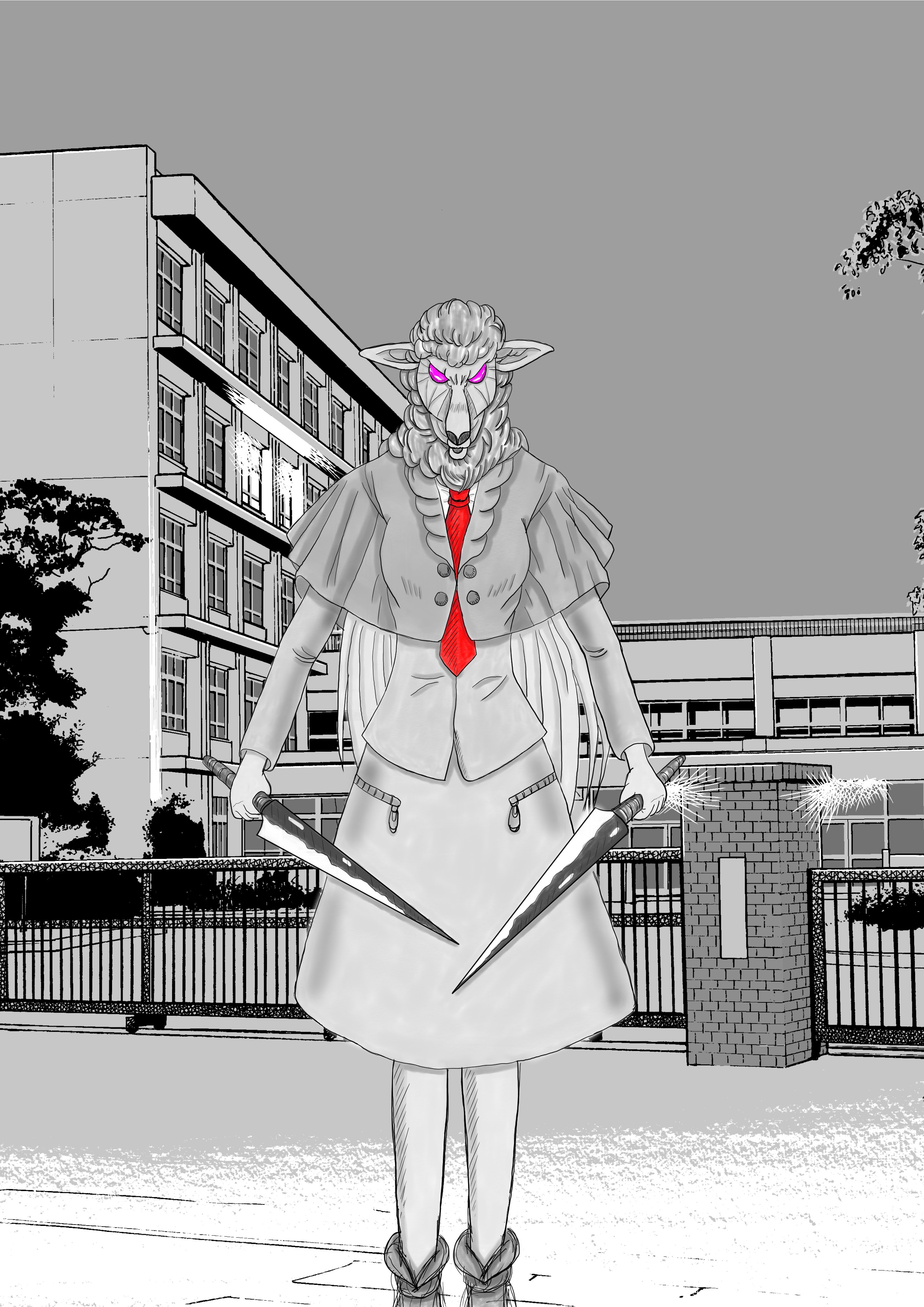 白い羊と黒鉄の探偵 イメージイラスト その２ 藤田作磨の近況ノート カクヨム