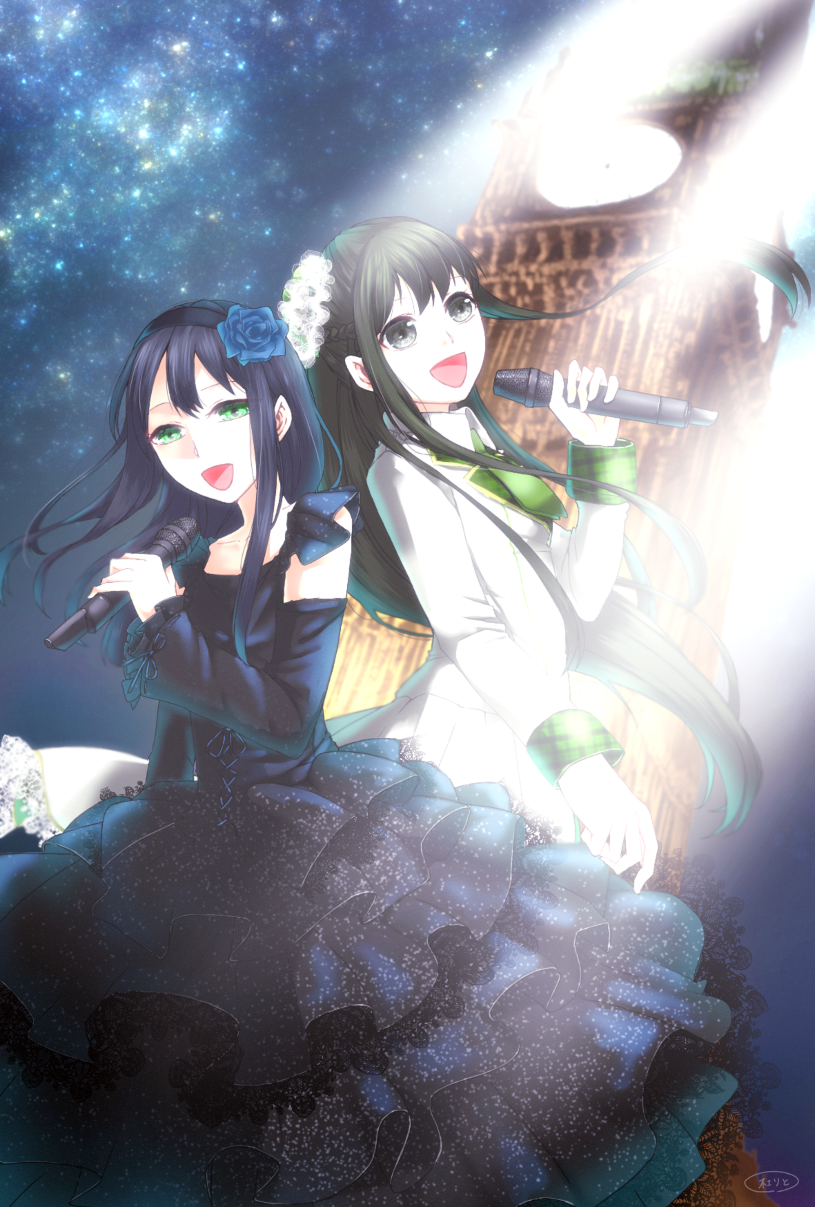 イラスト紹介 時を繋ぐ歌姫 Idol Crossover 架橋エメル 金山チクサ 板野かもの近況ノート カクヨム