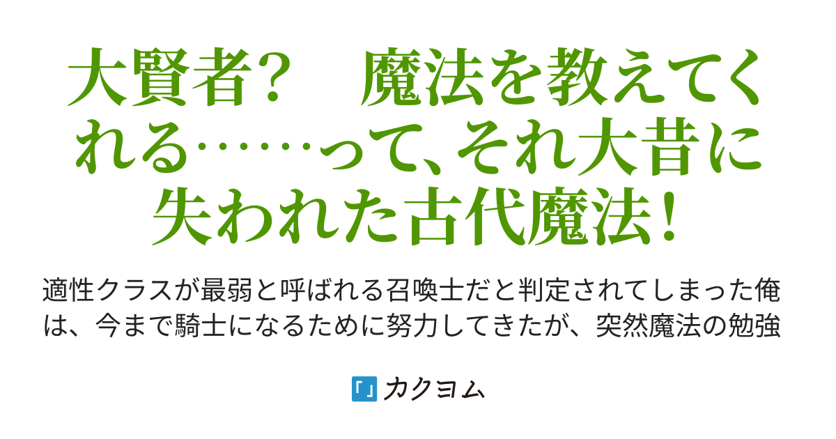 英霊召喚 ハズレと呼ばれた召喚魔法で 過去の大賢者を召喚して史上最強 向原 行人 カクヨム