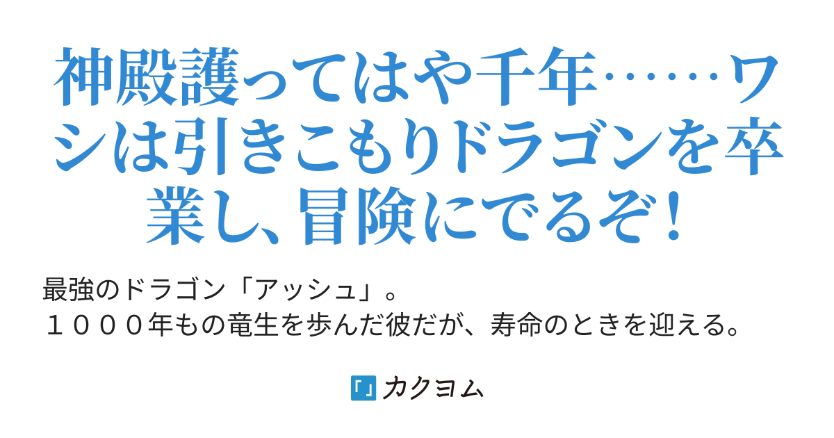 1000年生きた最強のドラゴン 二週目の人生は気ままに冒険者を目指す 松尾圭核 カクヨム 1000年生きた最強のドラゴン 二週目の人生は気ままに冒険者を目指す 松尾圭核 カクヨム