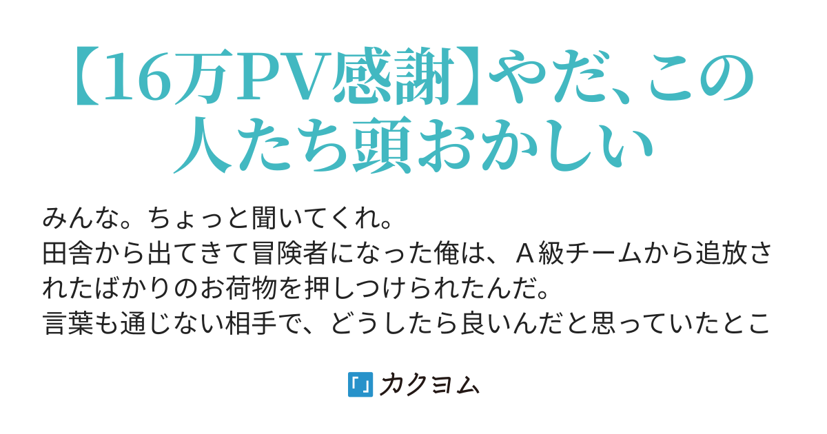 新米冒険者の俺がａ級パーティーから追放されたお荷物を押しつけられたわけだが とんでもない美少女ですごい強かった あと ちょっと頭おかしい 南野 雪花 異世界再建計画 発売中 カクヨム