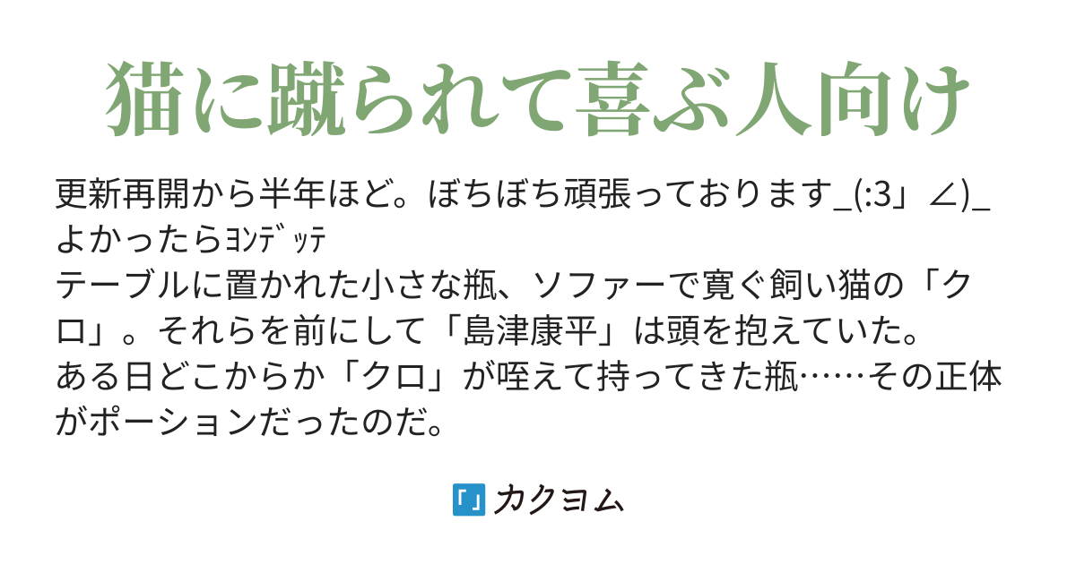 家の猫がポーションとってきた。～どこからとってきた！？(||゜Д゜)と